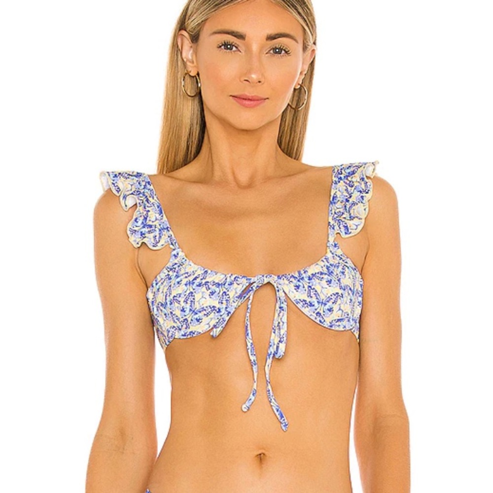 MONARCH BIRDIE RUFFLE BIKINI TOP and NICK bottom
